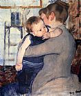 Famous Child Paintings - Mother And Child